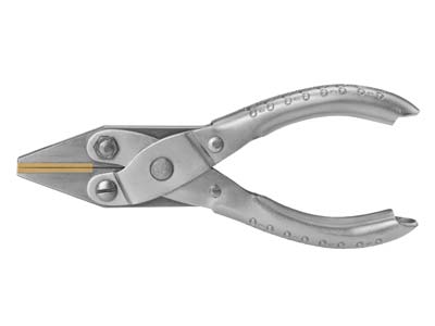 Classic Parallel Action Pliers     Brass Flat Jaw 125mm