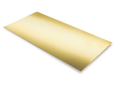 9ct Yellow Gold Sheet 0.25mm Fully Annealed, 100% Recycled Gold - Standard Image - 1