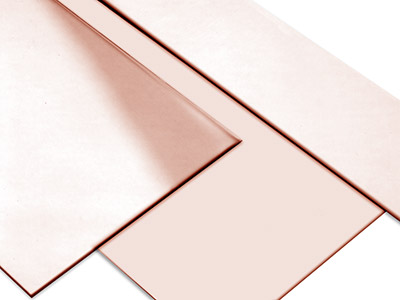 9ct Red Gold Sheet 0.50mm Fully    Annealed, 100 Recycled Gold