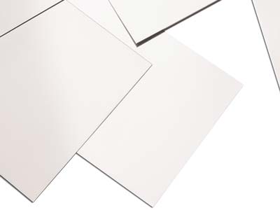 18ct White Gold Sheet 1.30mm, 100 Recycled Gold