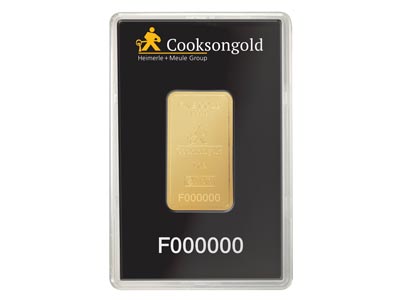 Fine Gold Bar 1 Oz 31.1gm Stamped  UK Design With A Serial Number And Supplied In A Blister Pack, 100   Recycled Gold