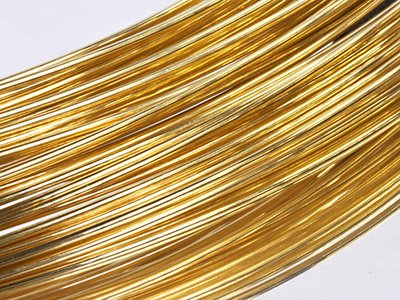 9ct Yellow Gold Round Wire 0.40mm, 100 Recycled Gold