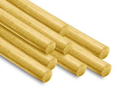 9ps Round Pin Wire 1.50mm Fully    Hard, Straight Lengths, 100%       Recycled Gold - Standard Image - 1