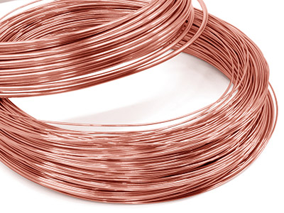 9ct Red Gold Round Wire 0.80mm,    100 Recycled Gold