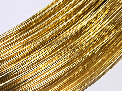 18ct Yellow Gold Round Wire 0.50mm, 100 Recycled Gold
