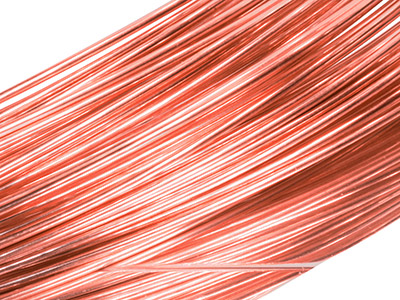 18ct Red Gold 5n Round Wire 0.80mm, 100% Recycled Gold - Standard Image - 1