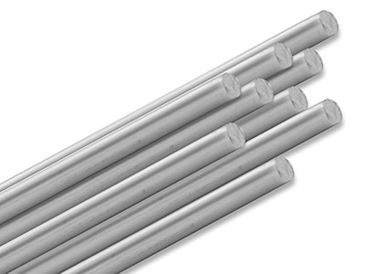 Sterling Silver Rod 4.0mm Fully    Hard, 600mm Straight Lengths, 100% Recycled Silver - Standard Image - 1