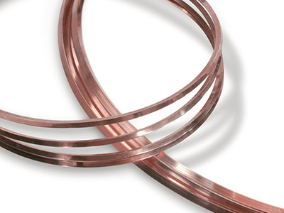18ct Red Gold 5n Square Wire 2.00mm Fully Annealed, 100% Recycled Gold - Standard Image - 1