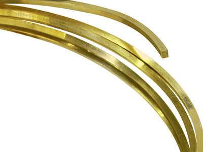 18gr Square Wire 3.00mm Fully      Annealed, 100% Recycled Gold - Standard Image - 1