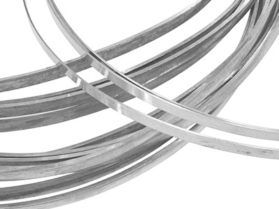 Sterling Silver Rectangular Wire   4.80mm X 3.20mm Fully Annealed,    100% Recycled Silver - Standard Image - 1