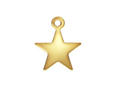 Gold Filled Star Charm 8mm