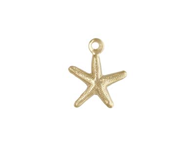 Gold Filled Star Fish Charm 8mm