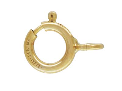 Gold Filled Bolt Rings Open 5mm    Pack of 5 - Standard Image - 1