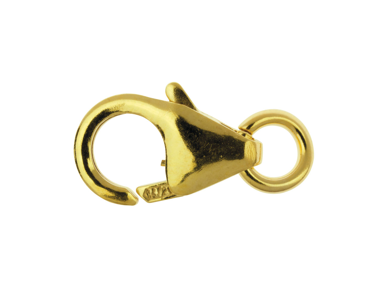 Gold Filled Trigger Clasp Open     Jump Ring 8mm - Standard Image - 1