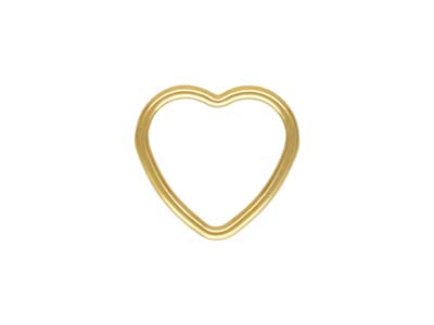 Gold Filled Heart Closed Rings 10mm Pack of 5