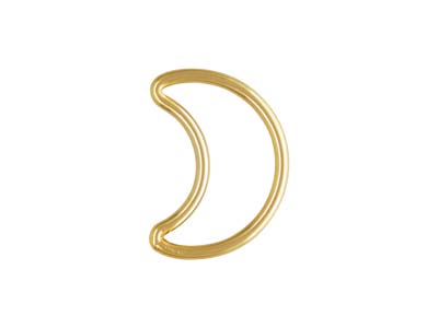 Gold Filled Crescent Moon Closed   Rings 11x8mm Pack of 5
