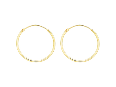 Gold Filled Creole Sleeper Hoops   20mm Pack of 2