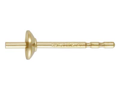Gold Filled Cup Peg Post 3mm       Pack of 6