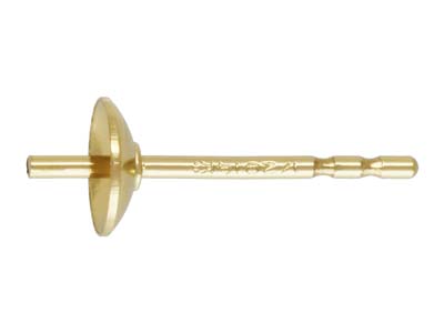 Gold Filled Cup Peg Post 4mm       Pack of 6