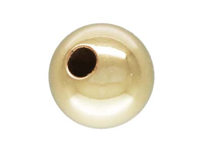 Gold Filled Bead Plain Round 5mm   Pack of 5