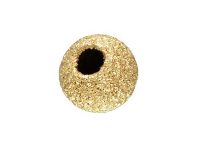Gold Filled Bead Laser Cut 3mm 2   Hole Frostedsparkle Finish        Pack of 5