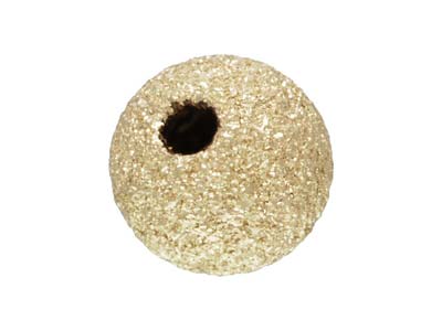 Gold Filled Bead Laser Cut 4mm 2   Hole Frostedsparkle Finish        Pack of 5