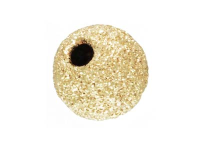 Gold Filled Bead Laser Cut 5mm 2   Hole Frostedsparkle Finish        Pack of 5