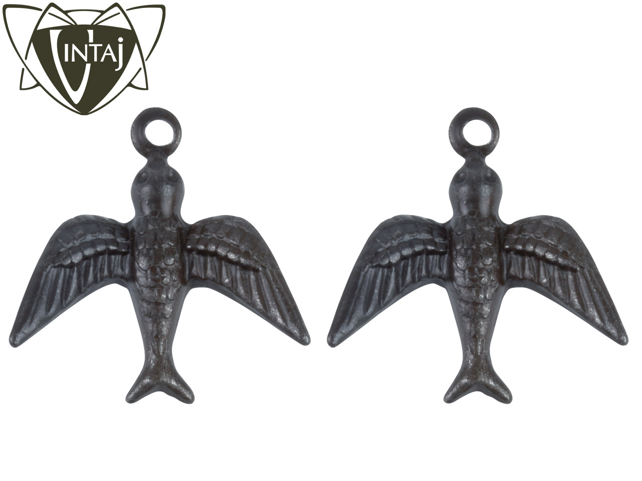 Pack of 2 Vintaj Arte Metal Watchful Bird