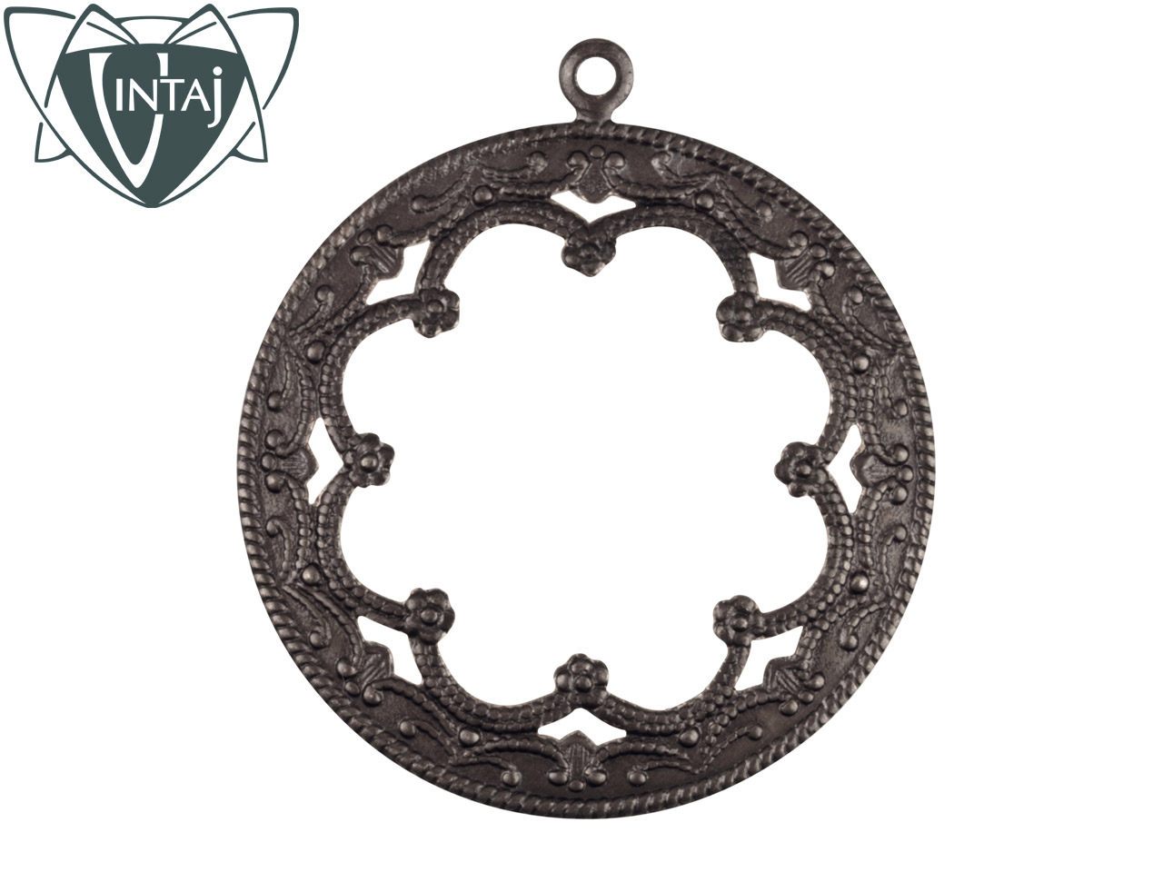 Vintaj Brass Framed Scrollwork