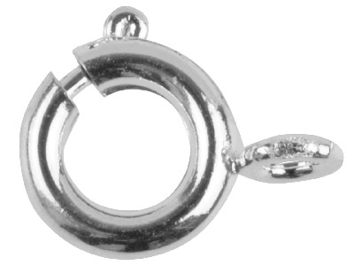 Silver Plated Bolt Rings 9mm       Pack of 10