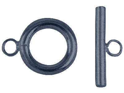 Pack of 6, Ring & Toggle Antique Black