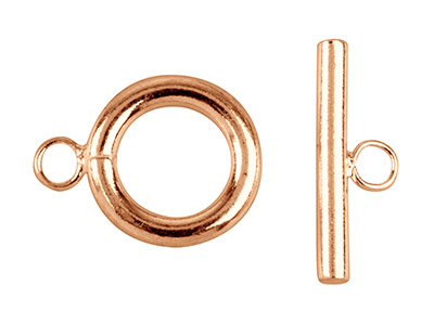 Rose Gold Plated Ring And Toggle   Clasps Pack of 4