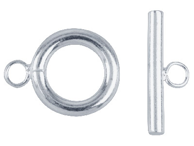 Silver Plated Ring And Toggles     Pack of 6