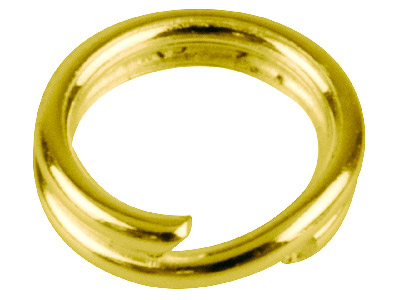 Gold Plated Split Rings 5.8mm      Pack of 20 - Standard Image - 2