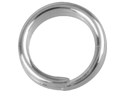Silver Plated Split Rings 5.8mm    Pack of 20 - Standard Image - 1