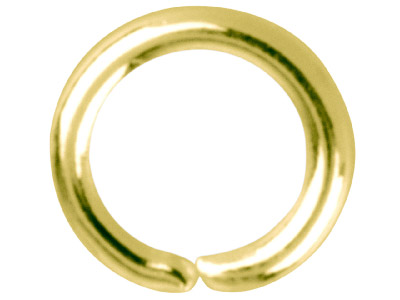 Gold Plated Jump Ring Round 4.5mm  Pack of 100 - Standard Image - 1