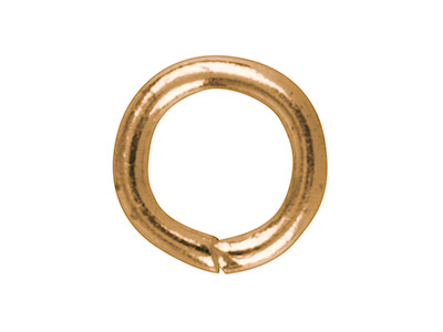 Rose Gold Plated Jump Ring Round   5mm Pack of 50 Gauge 0.95mm - Standard Image - 2