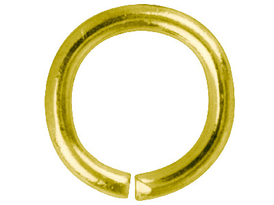 Gold Plated Jump Ring Round 8.8mm  Pack of 100 - Standard Image - 1