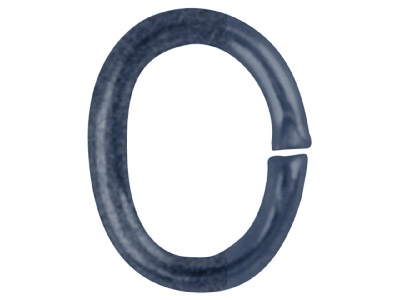 Pack of 100, 4.0mm Oval Jump Ring Antique Black Oval 4 X 3mm