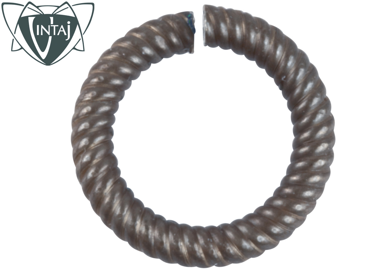 Vintaj Brass Etched Jump Rings 9.5mm, Pack Of 8