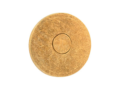 Gold Plated 5mm Flat Disc And Post, Pack of 10 - Standard Image - 3