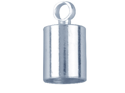5.0mm Chain End Caps Pack of 10 Silver Plated