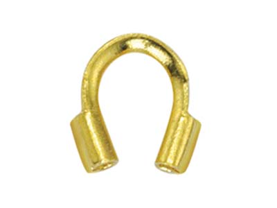 Beadalon Wire Protector Gold       Plated, 0.56mm Hole X 4.57mm       Length, Pack of 20
