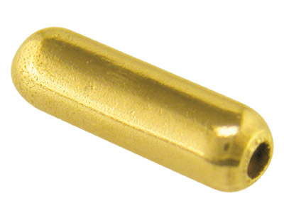 Base Metal Gilt Pin Protectors Push On Pack of 10 - Standard Image - 1