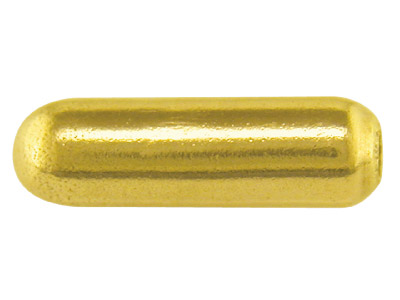 Base Metal Gilt Pin Protectors Push On Pack of 10 - Standard Image - 2