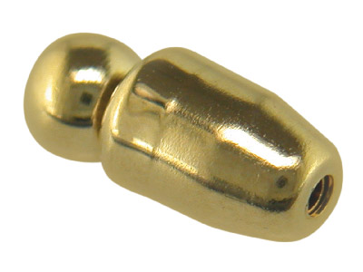 Pack of 10 Base Metal Gilt Pin Protectors - Sprung