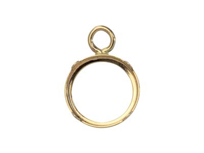 9ct Yellow Gold 6mm Round Bezel Cup