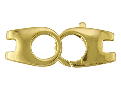 9ct Yellow Gold Two Part Trigger   Clasp 20x7mm, Double Legged
