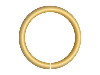9ct Yellow Gold Open Jump Ring     Heavy 2.5mm - Standard Image - 2