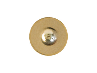 9ct Yellow Gold Peg And Flat Disc  307, 7mm Disc - Standard Image - 3